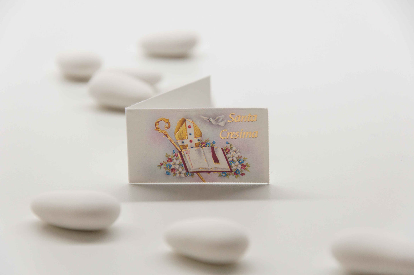 Kärtchen Firmung - Santa Cresima - Bibel und Taube