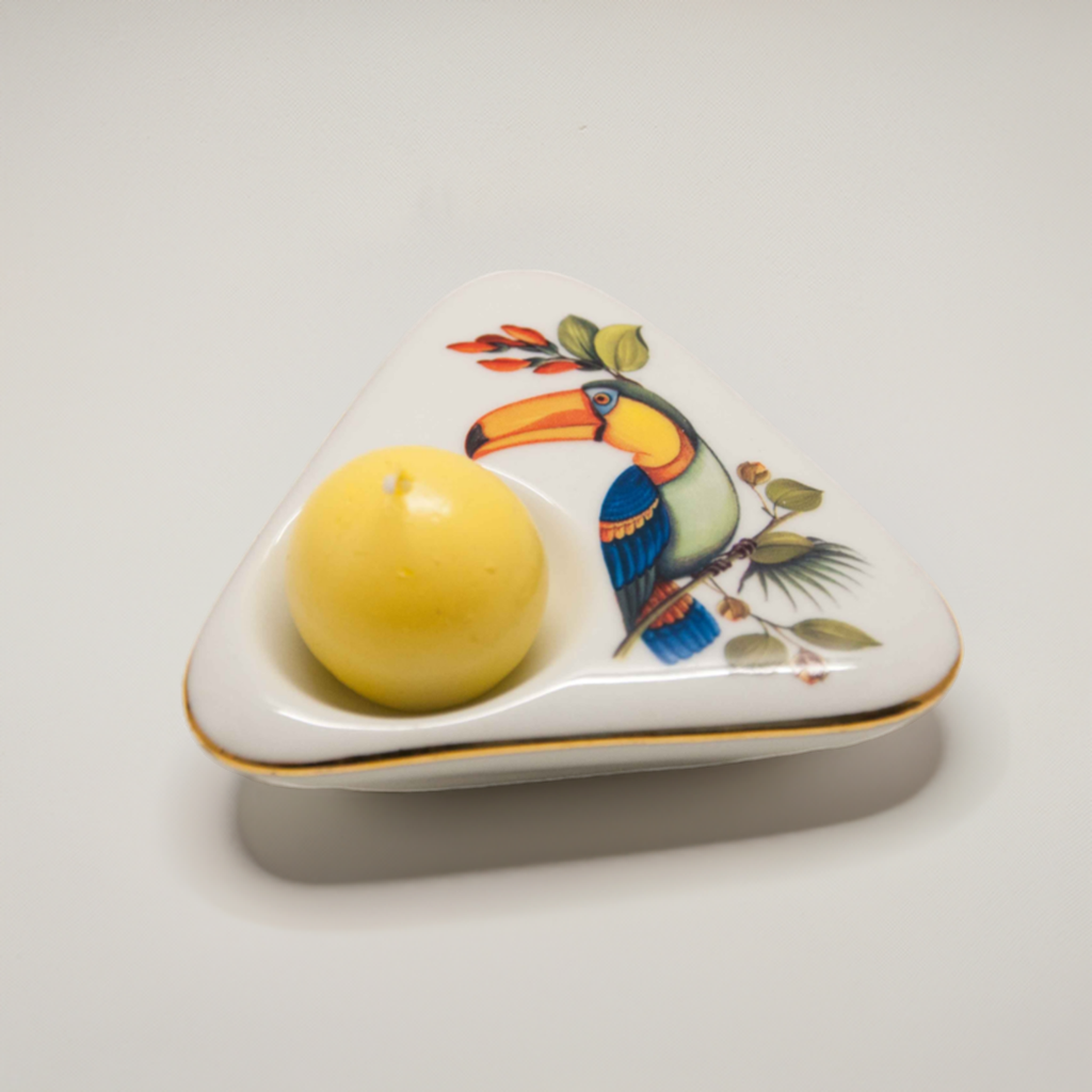 Eier-/Kerzenhalter Porzellan Dreieck - Tucano