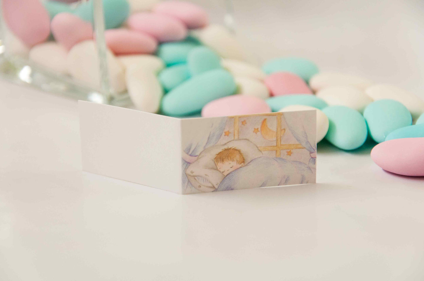 Kärtchen Taufe - Kind schlafend