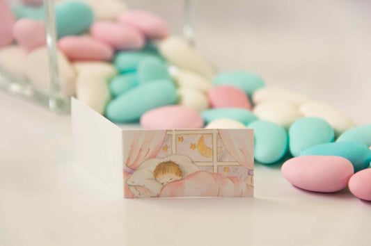 Kärtchen Taufe - Kind schlafend