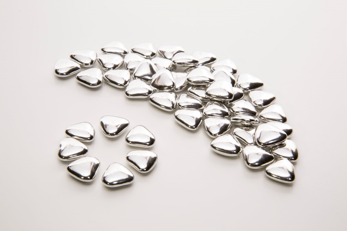 Zuckermandeln – Herz klein silber (100 g)