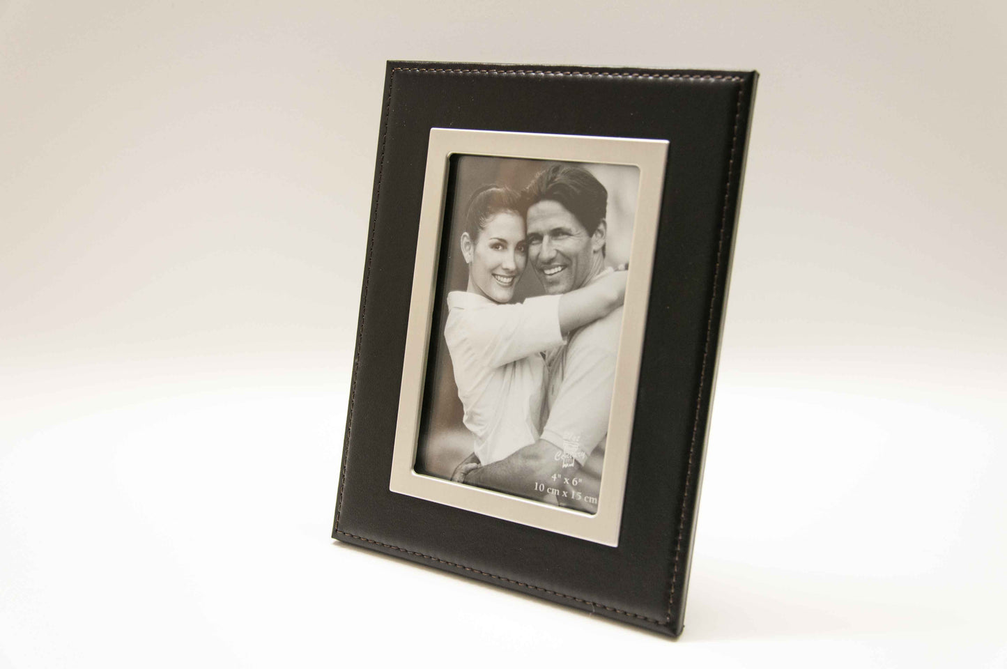 Fotorahmen Leder schwarz - 12.5x10 cm