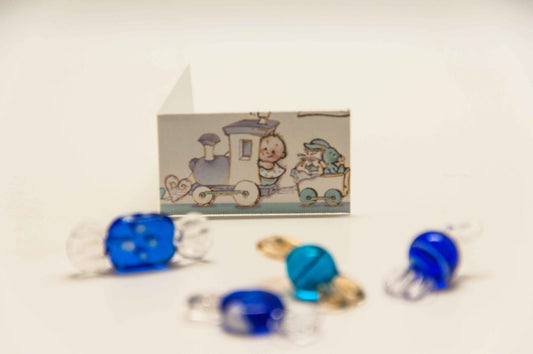 Kärtchen Taufe - Lokomotive