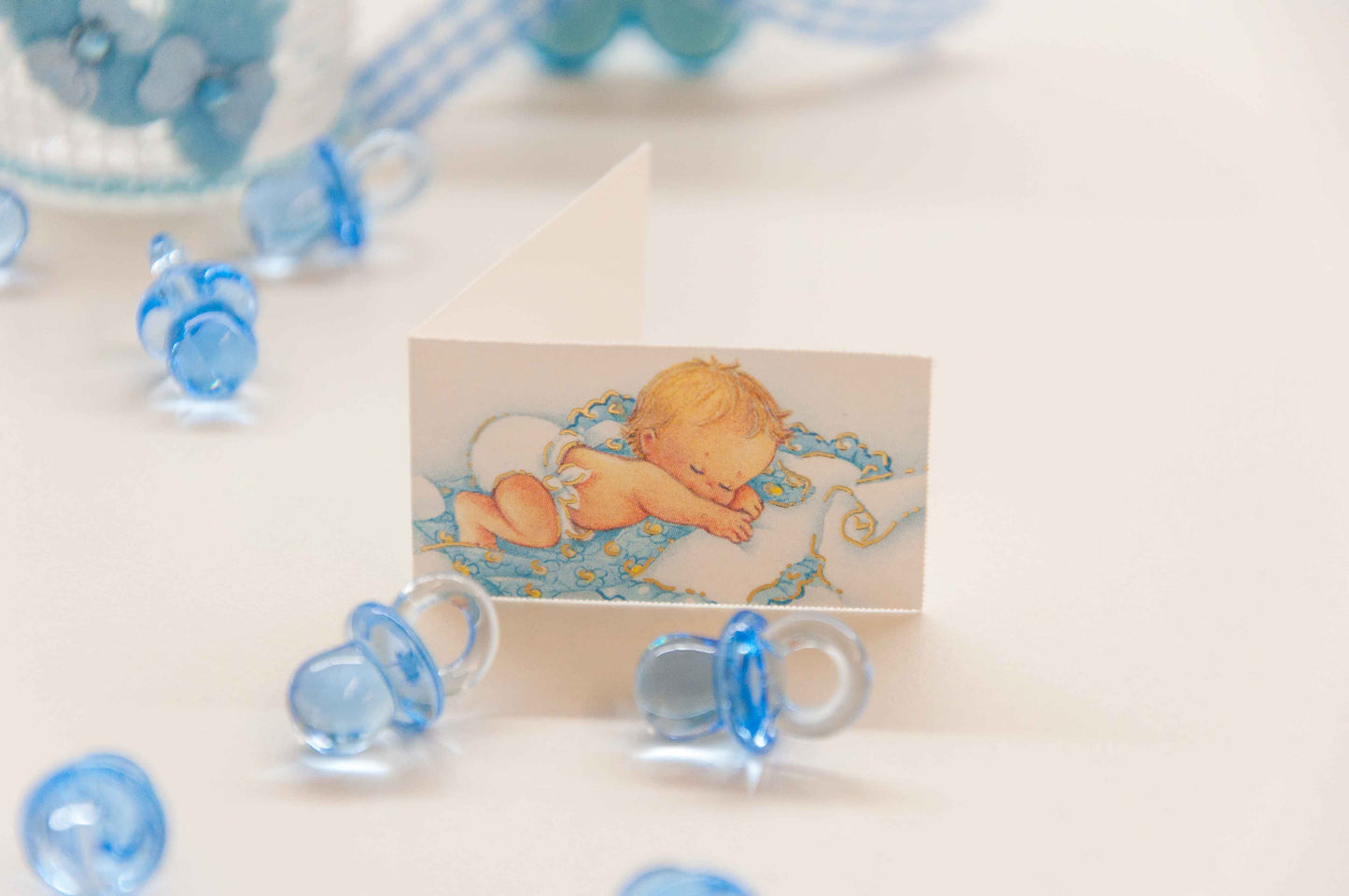 Kärtchen Taufe - Kind schlafend