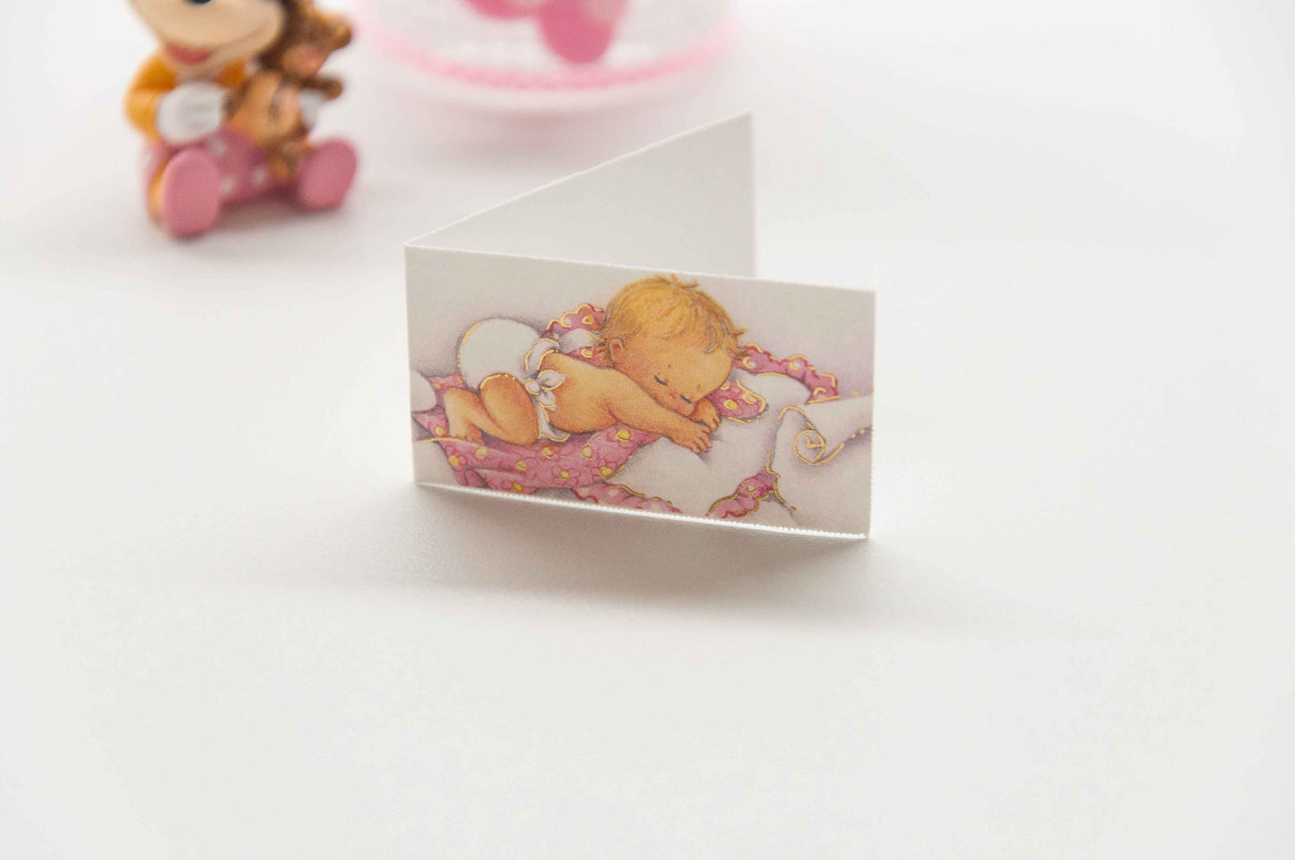 Kärtchen Taufe - Kind schlafend