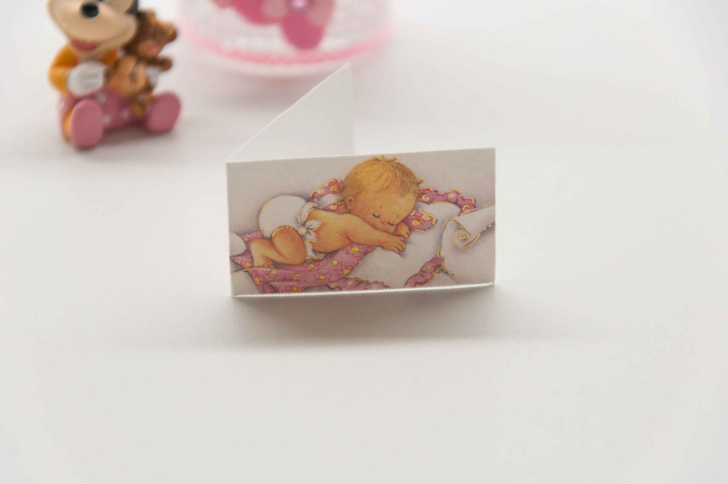 Kärtchen Taufe - Kind schlafend