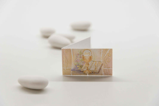 Kärtchen Kommunion - Heiliger Kelch mit Bibel