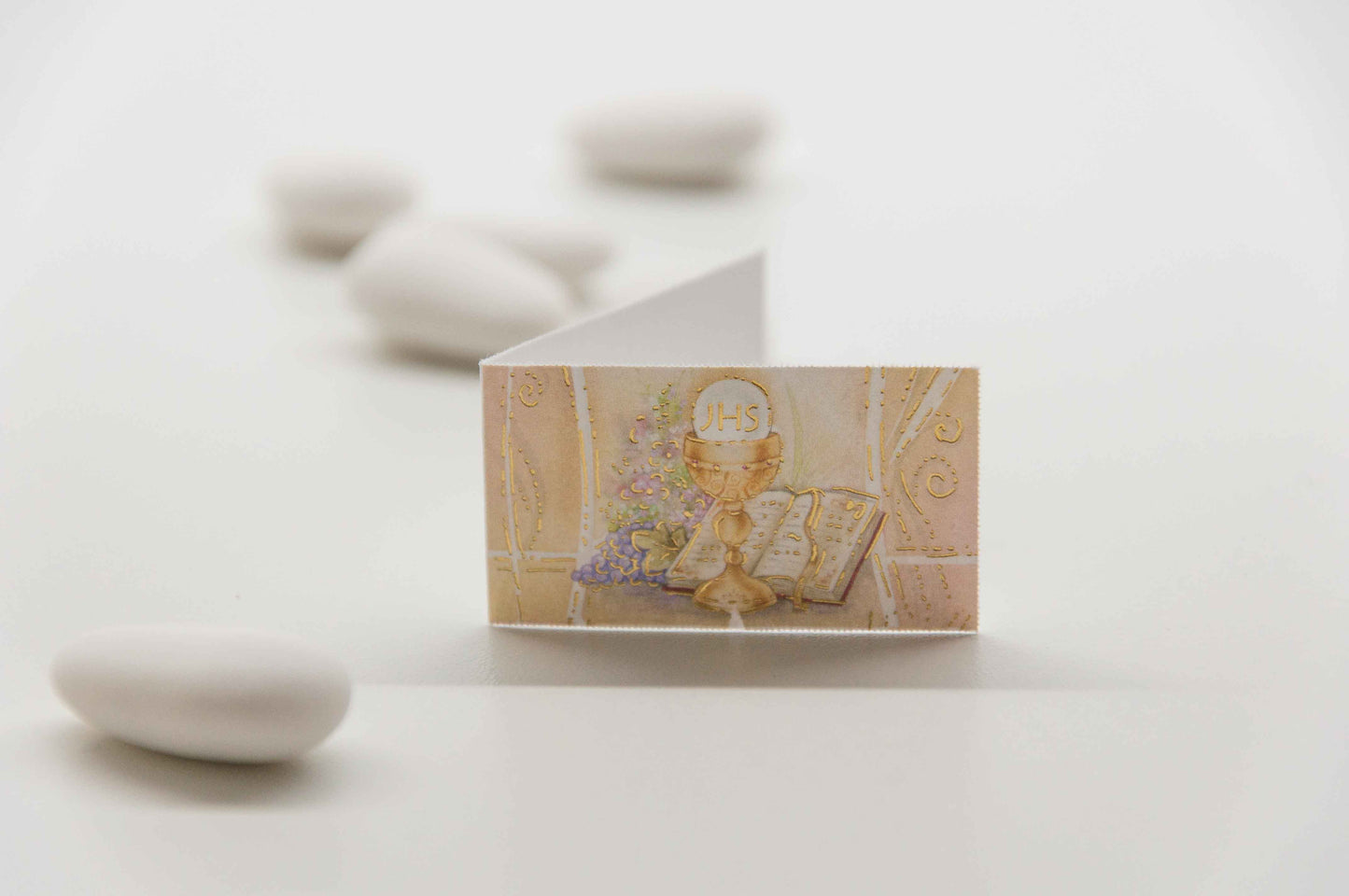 Kärtchen Kommunion - Heiliger Kelch mit Bibel