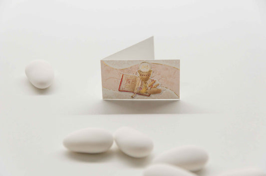 Kärtchen Kommunion - Heiliger Kelch gold