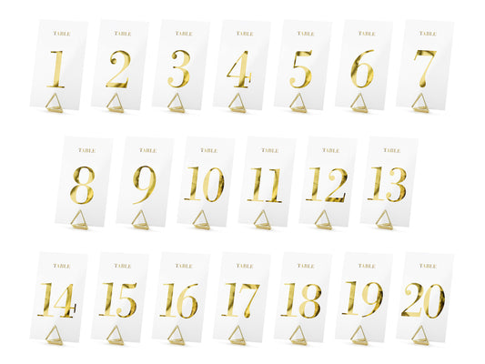 Tischkartennummern (1-20)