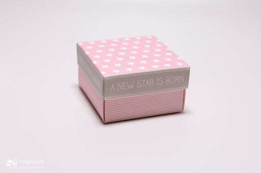 Geschenkbox-Würfel "A new star is born"