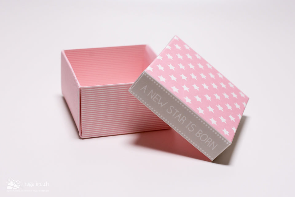 Geschenkbox-Würfel "A new star is born"