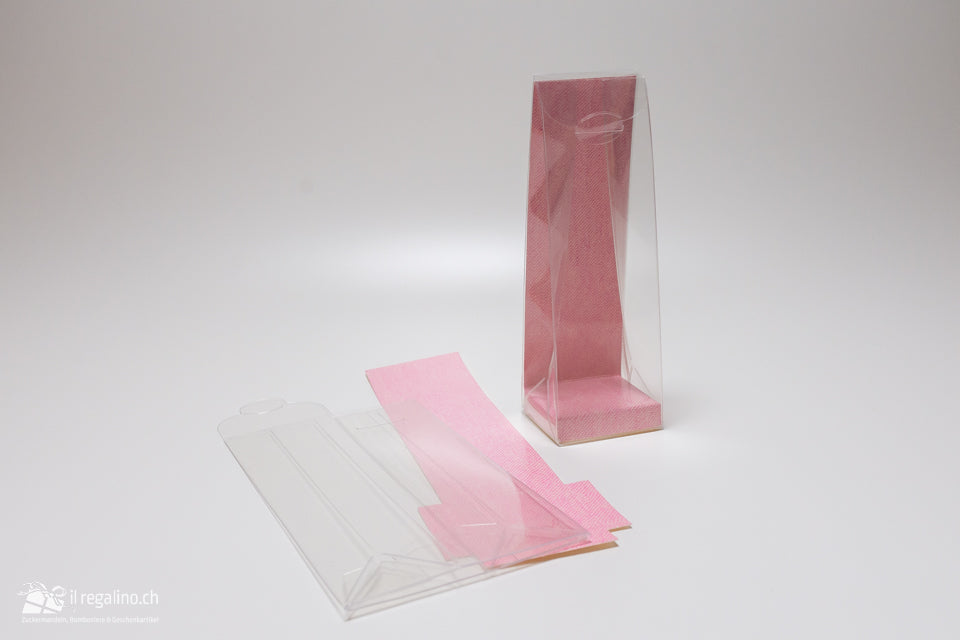 Kartonage transparent mit Einlage