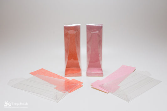 Kartonage transparent mit Einlage