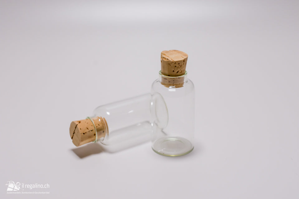 Reagenzglas mit Korken (7cm)
