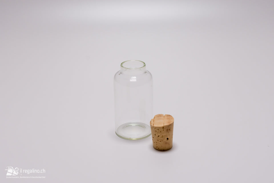 Reagenzglas mit Korken (7 cm)